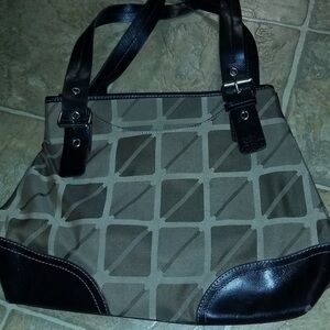 Nine & Co Stylish Black and Brown Women's Tote Bag